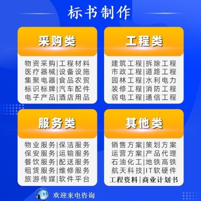 采购类标书（货物供应、食品、药品、器械等等）